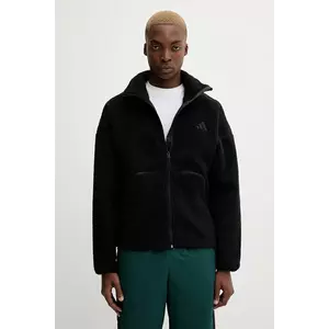 adidas hanorac fleece City Tech culoarea negru, uni, KB1197 imagine