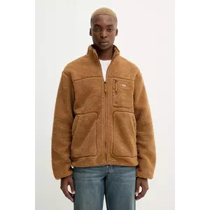 Dickies hanorac fleece culoarea maro, uni, DK0A4YEE imagine