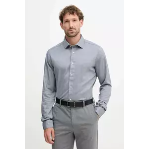 Barbour cămașă din bumbac ELMFIELD culoarea bleumarin, cu guler italian, slim, MSH5682 imagine