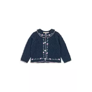 Konges Sløjd cardigan bebe ROSIER CARDIGAN culoarea bleumarin, KS103971 imagine