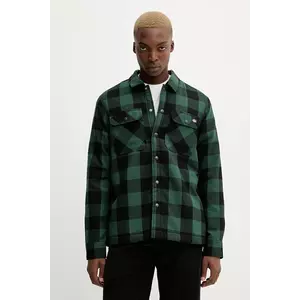 Dickies geacă cu aspect de cămașă culoarea verde, de tranzitie, DK0A4XGR imagine
