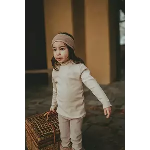 Donsje longsleeve copii Wonsy Shirt culoarea bej, cu turtleneck, 4089800 imagine