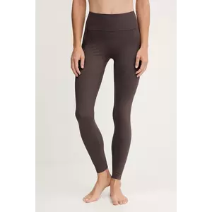 On jambiere de yoga Studio culoarea maro, uni, 1WF10580569 imagine