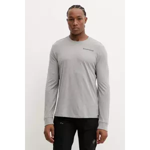 Smartwool longsleeve sport culoarea gri, cu imprimeu, SW003018 imagine