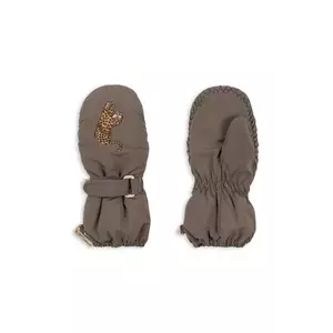 Konges Sløjd mănuși copii JUNO MITTENS culoarea maro, KS103487 imagine