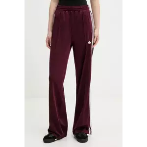 adidas Originals pantaloni de trening Adicolor Classic Firebird Loose culoarea bordo, uni, KA7743 imagine