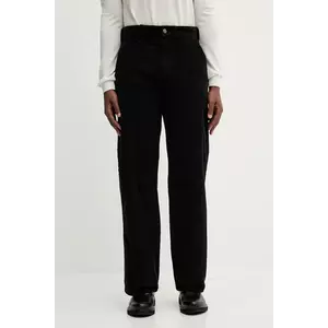 Dickies pantaloni de catifea cord culoarea negru, drept, DK0A863V imagine