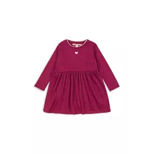 Konges Sløjd rochie bebe ROLI DRESS culoarea bordo, mini, evazati, KS103968 imagine