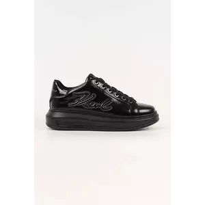 Karl Lagerfeld sneakers din piele KAPRI culoarea negru, KL62511S imagine