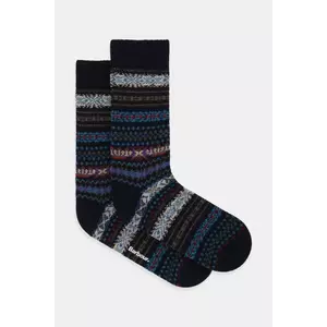 Barbour șosete cu lână culoarea negru, MSO0062 imagine