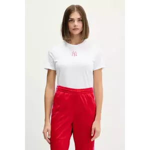 New Era tricou din bumbac culoarea alb, 60684403 imagine