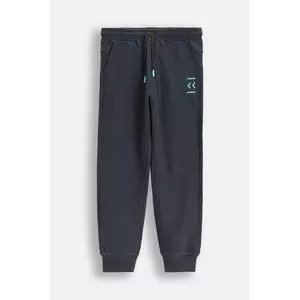Coccodrillo pantaloni de trening din bumbac pentru copii culoarea gri, cu imprimeu, EVERYDAY BOY A imagine