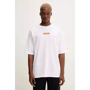 New Era tricou din bumbac culoarea alb, cu imprimeu, 60684381 imagine