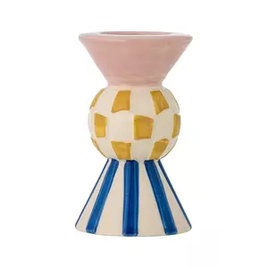 Bloomingville sfeșnic decorativ Bob 8 x 12 cm culoarea roz imagine