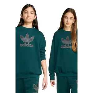 adidas Originals bluză culoarea verde, cu imprimeu, JV8574 imagine