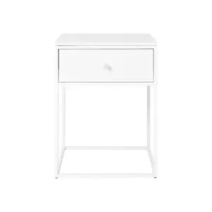 House Nordic masă pliantă cu tavă Vita 40 x 40 x 55 cm culoarea alb imagine