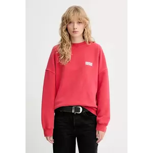 American Vintage hanorac de bumbac culoarea roșu, cu imprimeu, PLI03C imagine