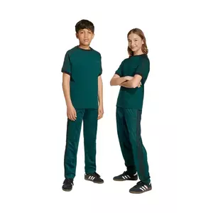 adidas Originals pantaloni de trening pentru copii culoarea verde, uni, JV8593 imagine