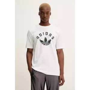 adidas Originals tricou din bumbac GRFX culoarea alb, cu imprimeu, JX3089 imagine