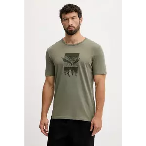 Salewa tricou sport Eagle 3cime culoarea verde, cu imprimeu, 00.0000029102 imagine