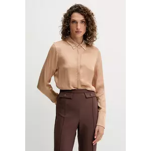 Fracomina cămașă culoarea bej, cu guler clasic, regular, FS25WT6010W65101 imagine