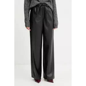 Silvian Heach pantaloni BENNOE culoarea negru, drept, high waist, GPA25118PA imagine