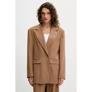 Fracomina sacou culoarea maro, un singur rând de nasturi, uni, FS25WJ3005W66101 imagine