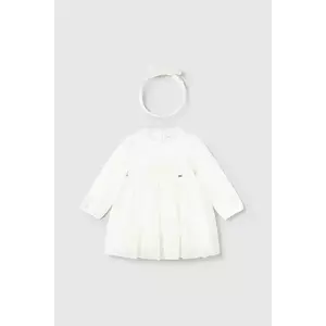 Mayoral rochie bebe culoarea bej, mini, evazați, 2902 imagine
