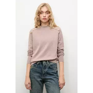 Answear.LAB pulover de cașmir culoarea bej, cu turtleneck imagine