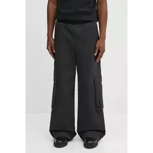 Heliot Emil pantaloni culoarea negru, cu fason cargo, PREAW25_M_10_207_BLK01 imagine