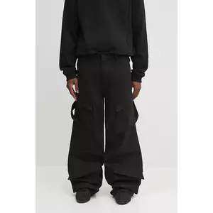 Heliot Emil pantaloni din bumbac bărbați, culoarea negru, simpli PREAW25_M_10_160_BLK01_CO imagine