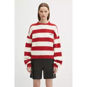 Fiorucci pulover de lână Cropped Alpaca culoarea rosu, călduros, W02FPKSW448KN11RD02 imagine