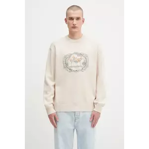 Drôle de Monsieur pulover de lână La Maille Plateau culoarea bej, H.PO190.WO023 imagine