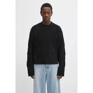 Heliot Emil pulover de lână culoarea negru, PREAW25_M_07_063_BLK01_CO imagine