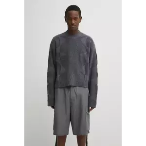 Heliot Emil pulover de lână culoarea gri, PREAW25_M_07_063_DGY05_CO imagine