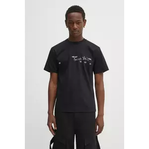 Heliot Emil tricou din bumbac culoarea negru, cu imprimeu, PREAW25_M_09_141_BLK01 imagine