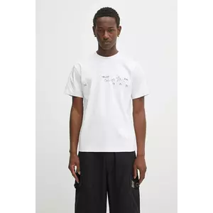 Heliot Emil tricou din bumbac culoarea alb, cu imprimeu, PREAW25_M_09_141_WHT02 imagine