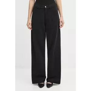 MM6 Maison Margiela pantaloni de trening din bumbac culoarea negru, cu imprimeu, S52KA0548.M25014.900 imagine
