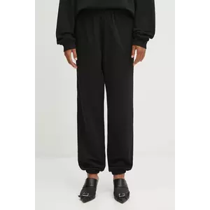 MM6 Maison Margiela pantaloni de trening culoarea negru, cu imprimeu, S52KA0544.M25013.900 imagine