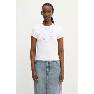 Coperni x Disney Signatures tricou din bumbac Slim-Fit culoarea alb, DJS07F5037 imagine