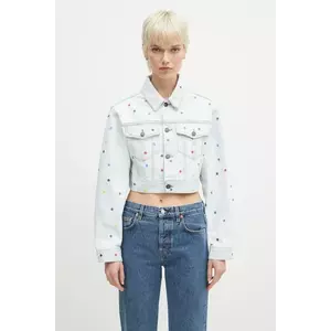 Fiorucci geacă de blugi din bumbac Confetti Dot Cropped Denim de tranziție, W02SPDJA308DN03DN08 imagine