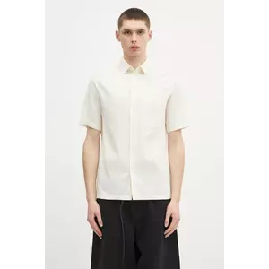 Samsoe Samsoe cămașă de in Sataro culoarea bej, cu guler clasic, regular, M25100063 imagine