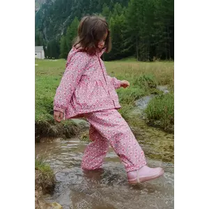 Konges Sløjd geacă RAINY PALME SET GIRL culoarea roz, KS103531 imagine