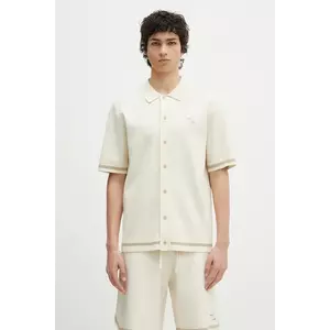 Filling Pieces cămașă Classic culoarea bej, cu guler clasic, relaxed, 91222209936 imagine