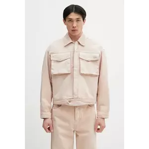 Filling Pieces geacă jeans Denim culoarea roz, de tranzitie, oversize, 78620769974 imagine