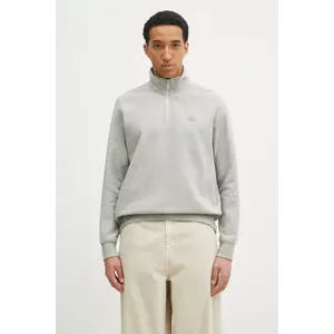 Dickies bluza Oakport Quarter Zip Heather Grey barbati, culoarea gri, melanj, DK0A4XD4HG01 imagine
