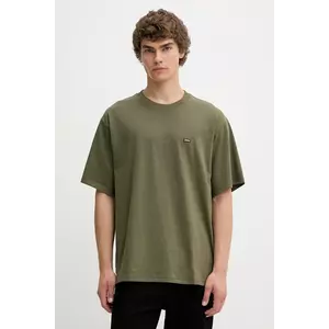 Dickies tricou din bumbac Clancy Heavyweight Tee Ss Military Gr barbati, culoarea verde, neted, DK0A4Z4LMGR1 imagine