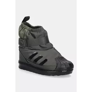 adidas Originals cizme de iarnă copii SUPERSTAR 360 WTR BOOT culoarea verde, JQ7952 imagine