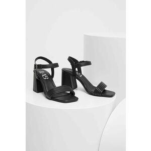 Answear Lab sandale de piele culoarea negru imagine