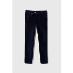 United Colors of Benetton pantaloni copii culoarea albastru marin, neted imagine